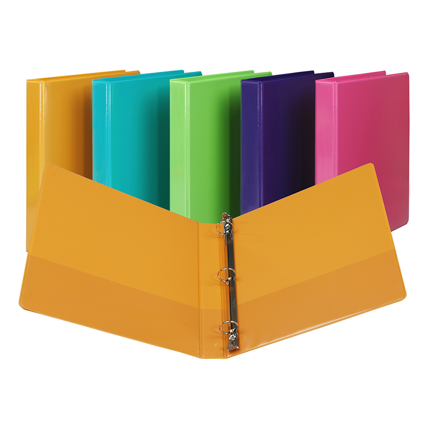 SAMSILL® EARTH'S CHOICE FASHION COLOR VIEW BINDERS, CORAL 1" Multi